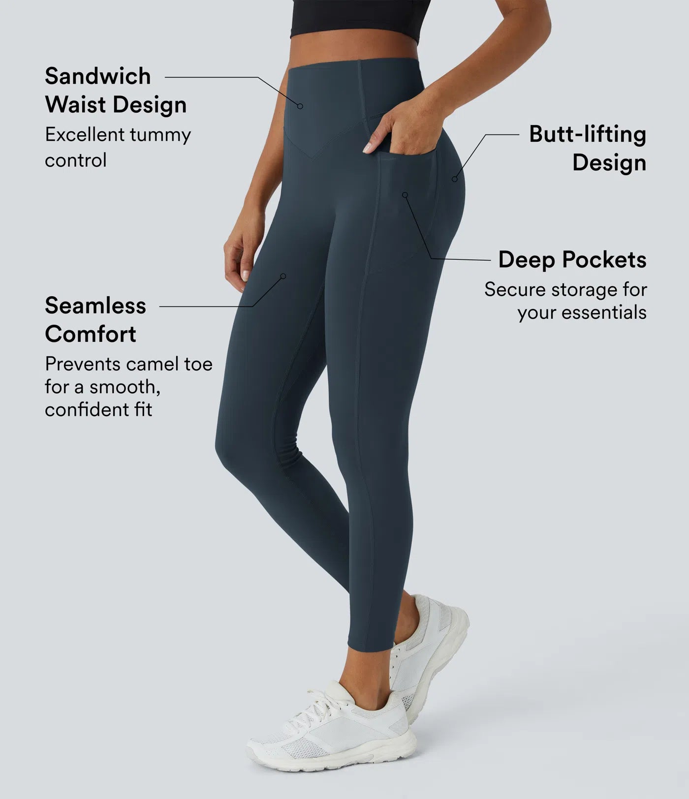 Orello UltraSculpt™ SoCinched High-Waist Legging – Butt Lift, Tummy Control & Body-Shaping Design