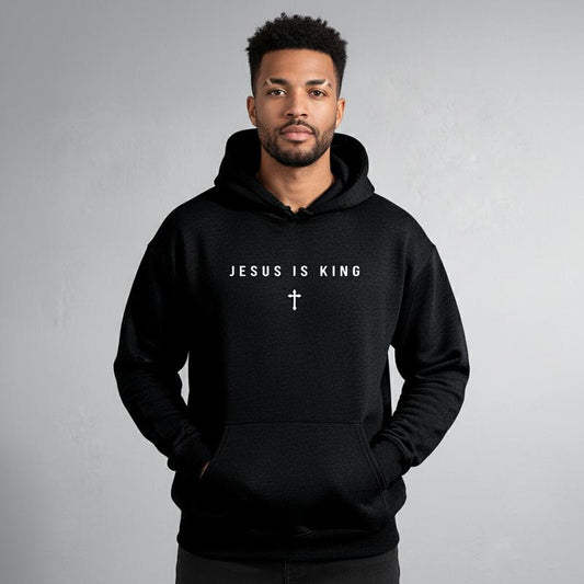 Orello “Jesus Is King” ComfortShield™ Cross Graphic Hoodie